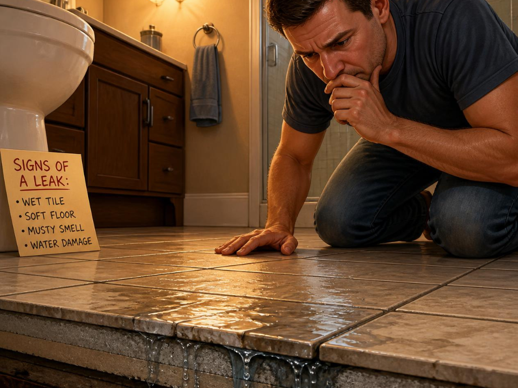 Water Seeping Through Bathroom Floor Tiles? Check 4 Things