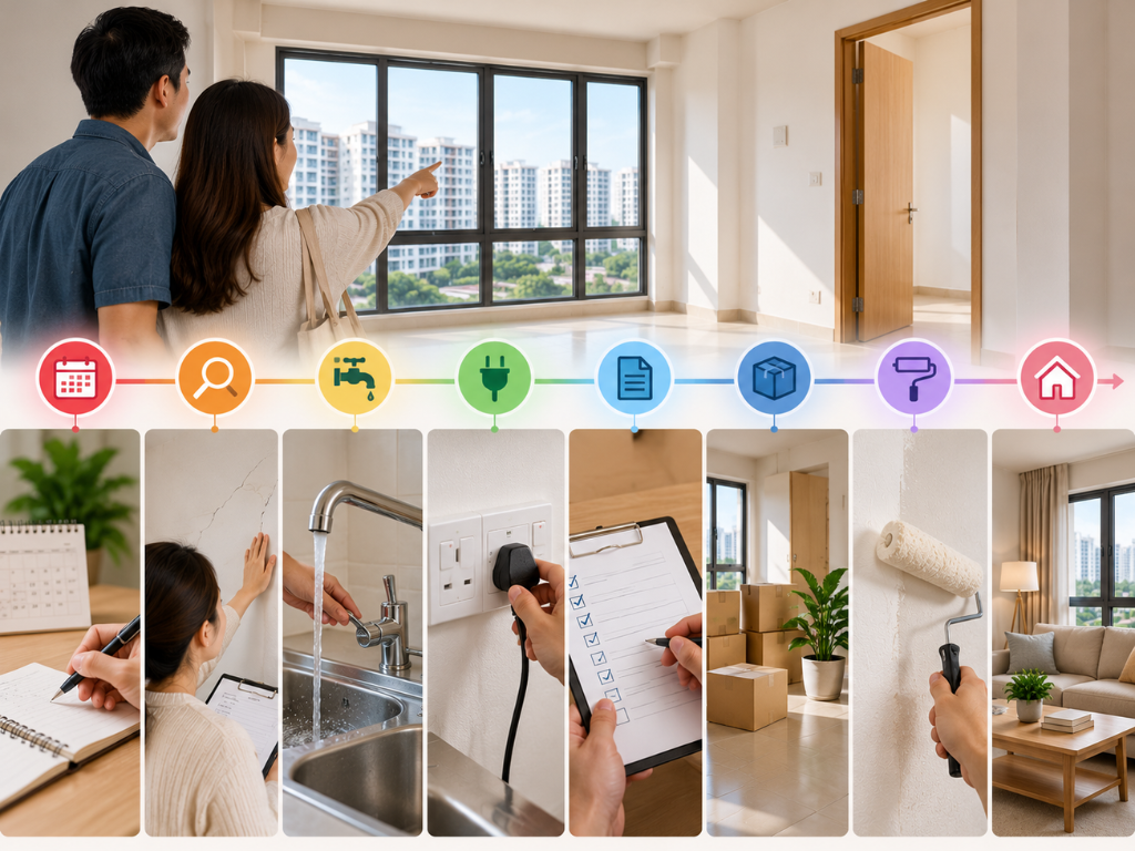 HDB Resale Handover Checklist: 8 Weeks, No Warranty